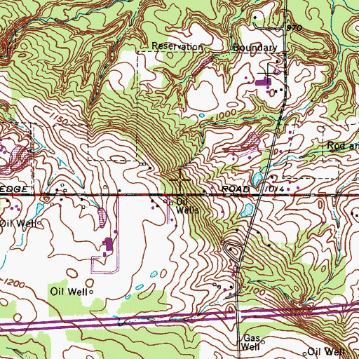 Topographic Map of Wordens Ledges, OH