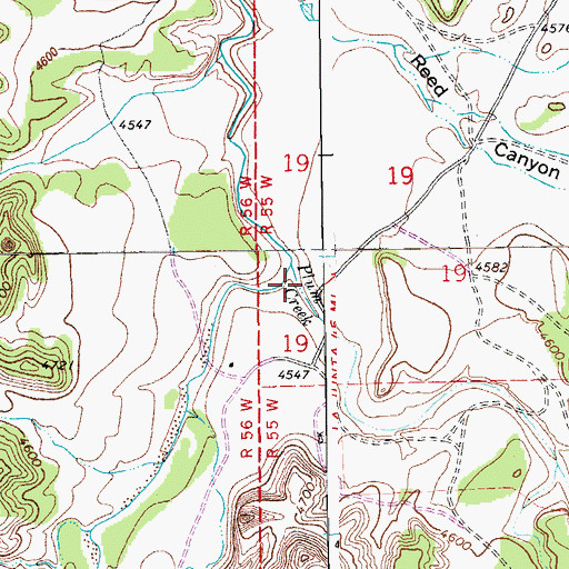 Topographic Map of Chacuaco Canyon, CO