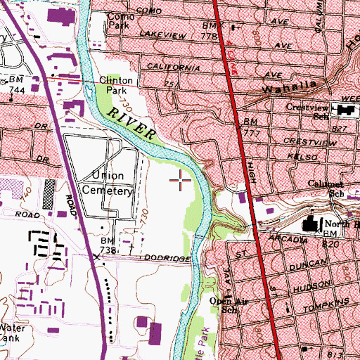 Topographic Map of Buckeye Swamp, OH