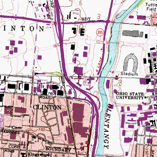 Topographic Map of Goss Laboratory, OH