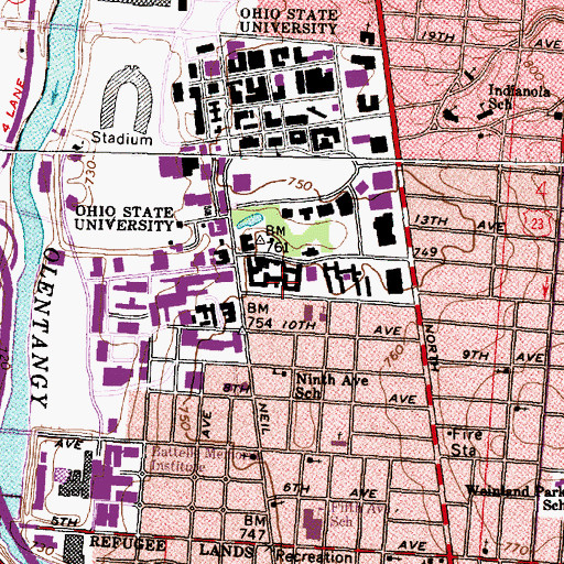 Topographic Map of Morrison Tower, OH