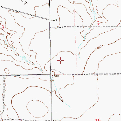 Topographic Map of Seven D Pocket, CO