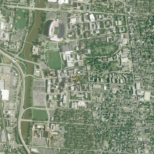 Aerial/Satellite Image of Postle Hall, OH