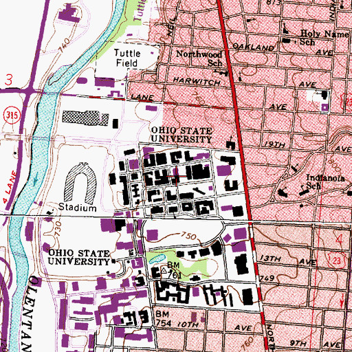 Topographic Map of Smith Laboratory, OH