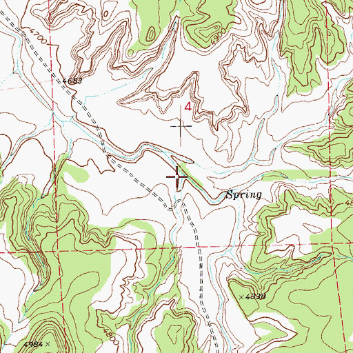 Topographic Map of Deep Draw, CO