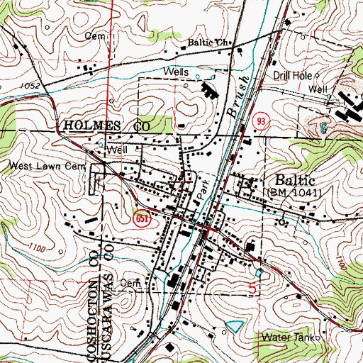 Topographic Map of Zion United Church of Christ, OH