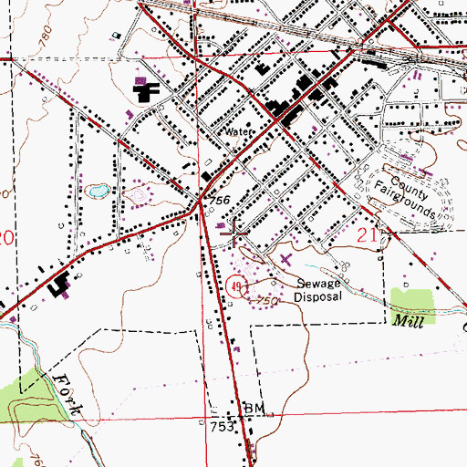 Topographic Map of Seventh Day Adventist Church, OH