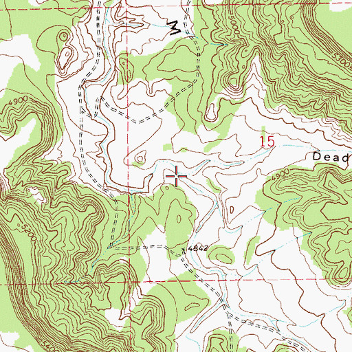 Topographic Map of Deadman Canyon, CO