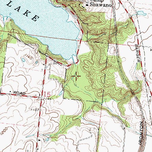 Topographic Map of Kiser Lake Wetlands Nature Preserve, OH