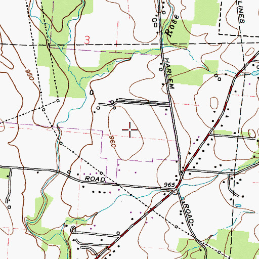 Topographic Map of New Albany Country Club, OH