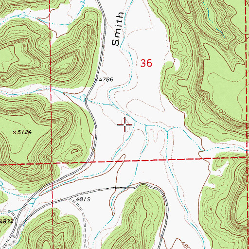 Topographic Map of West Maverick Canyon, CO