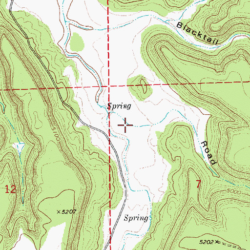Topographic Map of Road Draw, CO