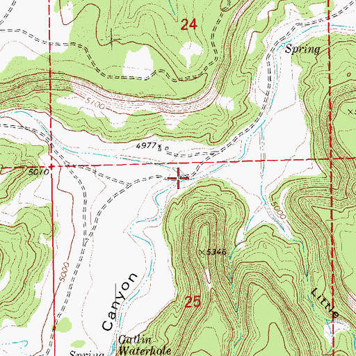 Topographic Map of Cedar Pen Canyon, CO