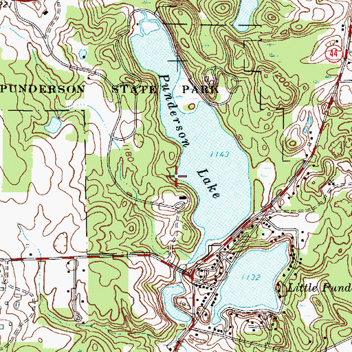 Topographic Map of Iroquois Trail, OH