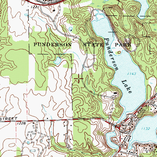 Topographic Map of Mohawk Trail, OH
