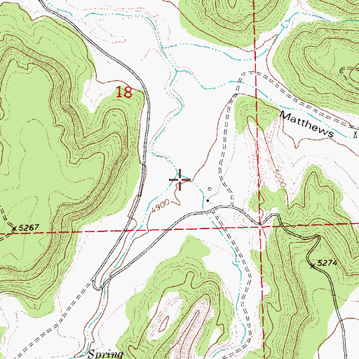 Topographic Map of Tafoya Canyon, CO