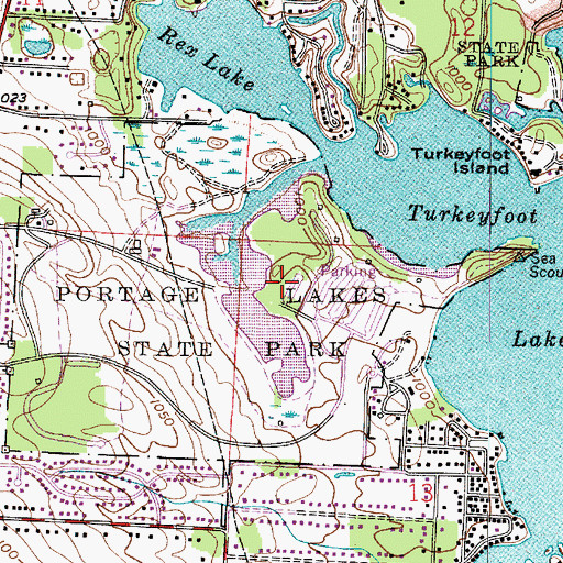 Topographic Map of Bay Side Picnic Area, OH