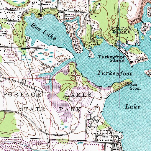 Topographic Map of High Point Picnic Area, OH