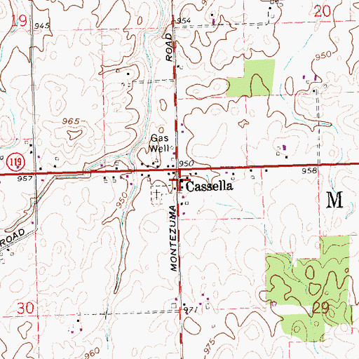 Topographic Map of Nativity of the Blessed Virgin Mary Church, OH