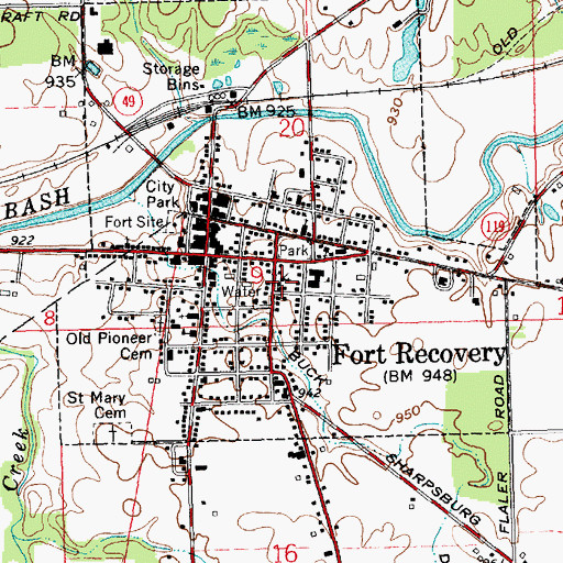 Topographic Map of Christ Chapel, OH