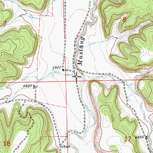 Topographic Map of Brown Canyon, CO