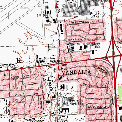 Topographic Map of Agape Pentecostal Assembly Church, OH