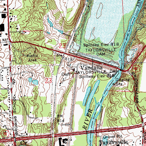 Topographic Map of Booher Cemetery, OH