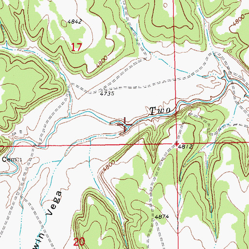 Topographic Map of Burro Arroyo, CO
