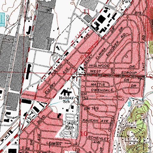 Topographic Map of Zion Cemetery, OH