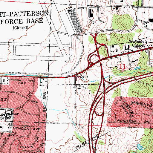 Topographic Map of Gerlaugh Cemetery, OH