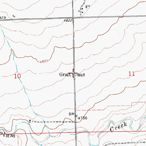 Topographic Map of Graft, CO