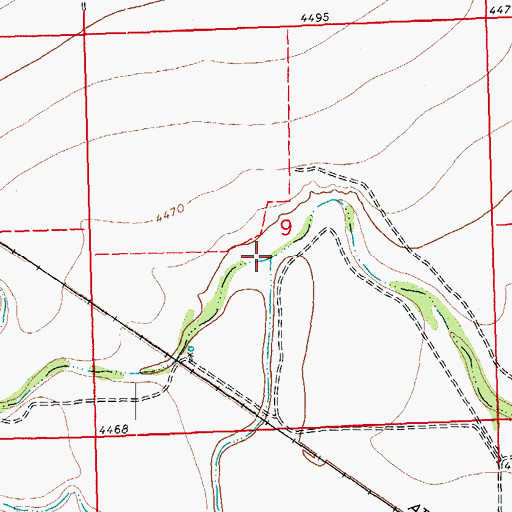 Topographic Map of Plum Creek, CO
