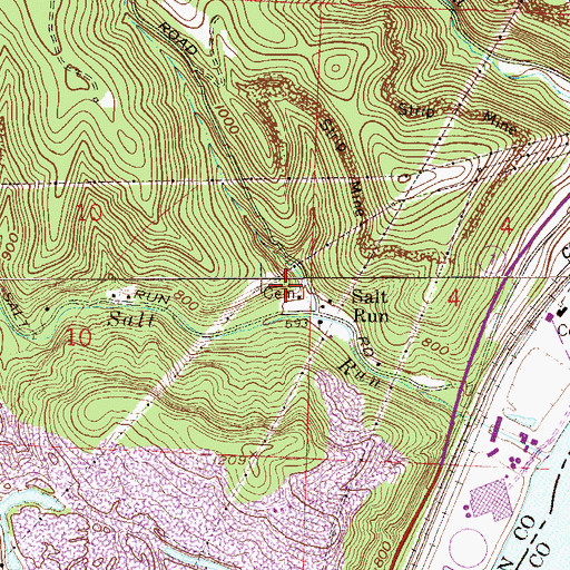 Topographic Map of Everson Family Cemetery, OH