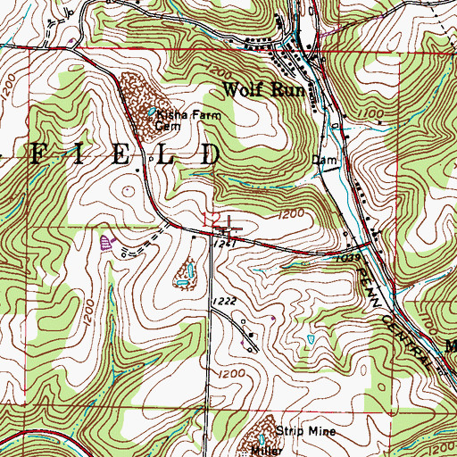 Topographic Map of Greek Orthodox Cemetery, OH