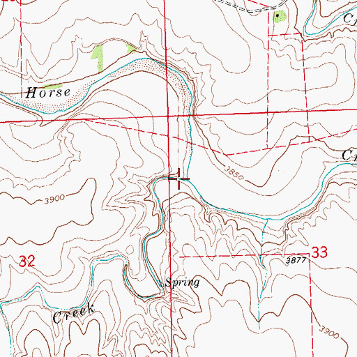 Topographic Map of Antelope Creek, CO