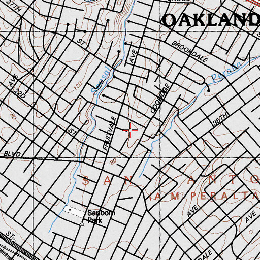 Topographic Map of Christian Temple Church, CA