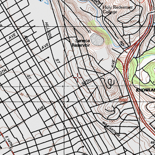 Topographic Map of Church of the Latter Day Saints, CA