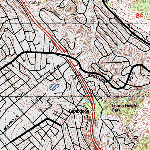 Topographic Map of First Lutheran Church (historical), CA