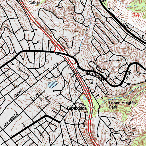 Topographic Map of First Lutheran Church (historical), CA