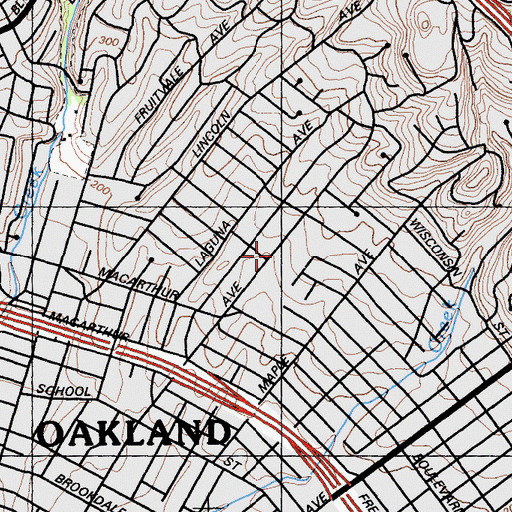 Topographic Map of Fred Finch Childrens Home, CA