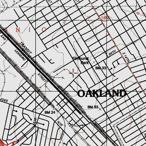 Topographic Map of Kingdom Hall of Jehovahs Witnesses, CA