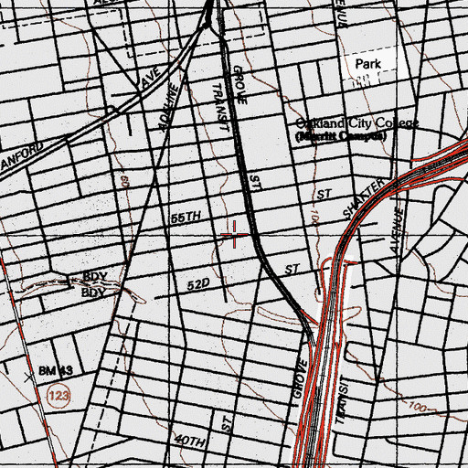 Topographic Map of Christian Apostolic Faith Church, CA