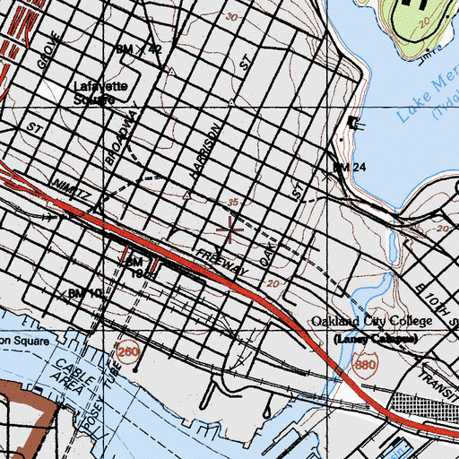 Topographic Map of Church of Our Saviour (historical), CA