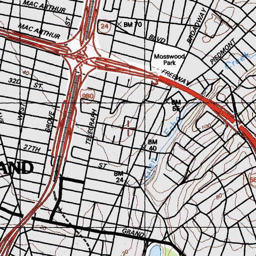 Topographic Map of Hill Haven Sanitarium, CA