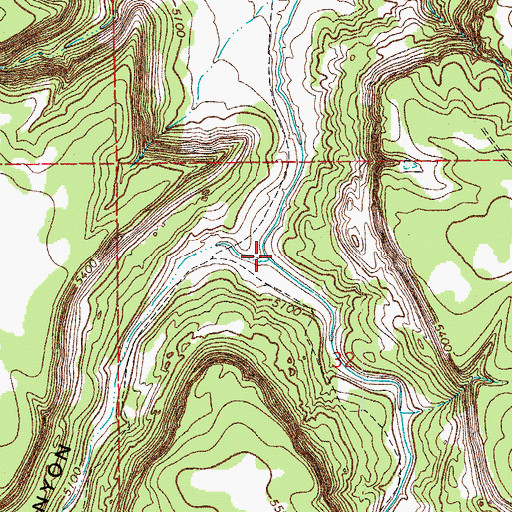Topographic Map of Bachicha Canyon, CO