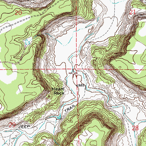 Topographic Map of Tobe Canyon, CO