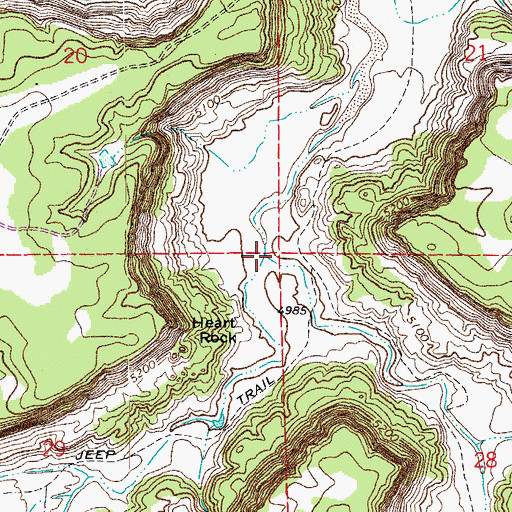 Topographic Map of Tobe Creek, CO