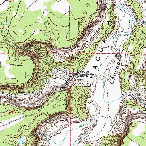 Topographic Map of Linder Camp, CO