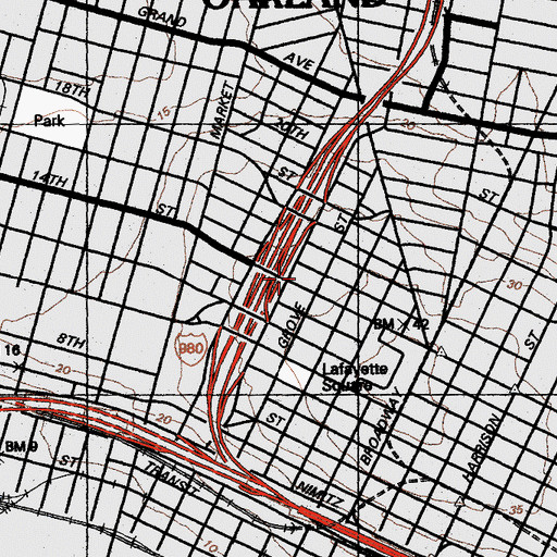 Topographic Map of Wenote Hall, CA