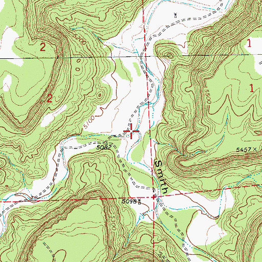 Topographic Map of Cherry Canyon, CO